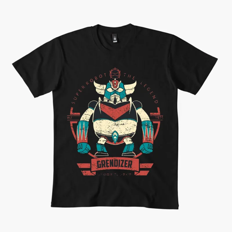 

80s Classic manga Mecha Graphic clothes 0405 Grendizer, Japanese Super Robot Anime T-shirt for fans Short-sleeve All size tops