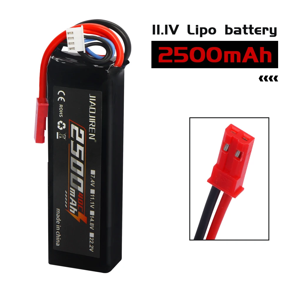 2500mAh LiPo Battery 11.1V 803496 With T/JST/XT30/XT60 Plug 3S Battery parts For RC Helicopter Aircraft Quadcopter Cars Airplane