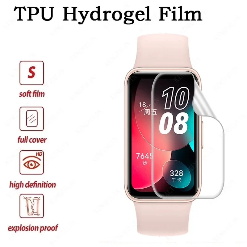 Hydrogel Film for Huawei Band 9 8 7 6 pro Protective Film Smart Band Full Curved Screen Protector for Huawei Band 8 9 Not Glass