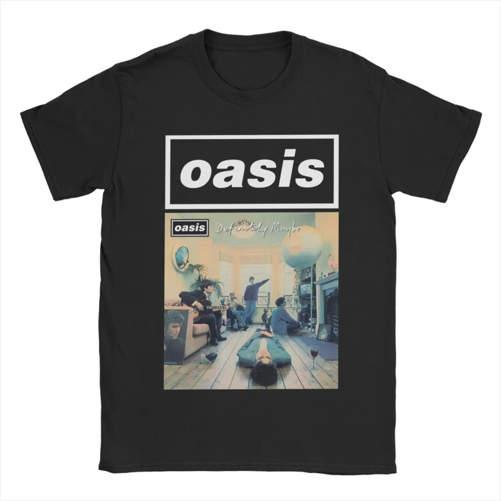 O-Oasis Rock Band T-Shirts for Women British Music Albums Vintage Cotton Tees Crew Neck Short Sleeve Men T Shirt Clothing Tops