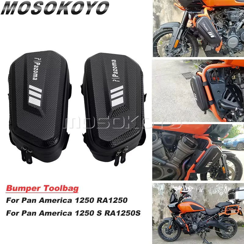 

2L Waterproof Bag For Harley Pan America 1250 S RA1250S 2021-2026 Motorcycle Side Tool Repair Bag Crash Bumper Bag Storage Case