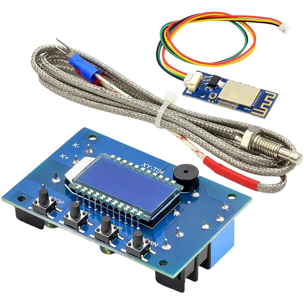 For WIFI Remote Digital Thermostat With K Type Thermocouple Probe DC 6-30V Panel Mount Controller For Industrial Applications