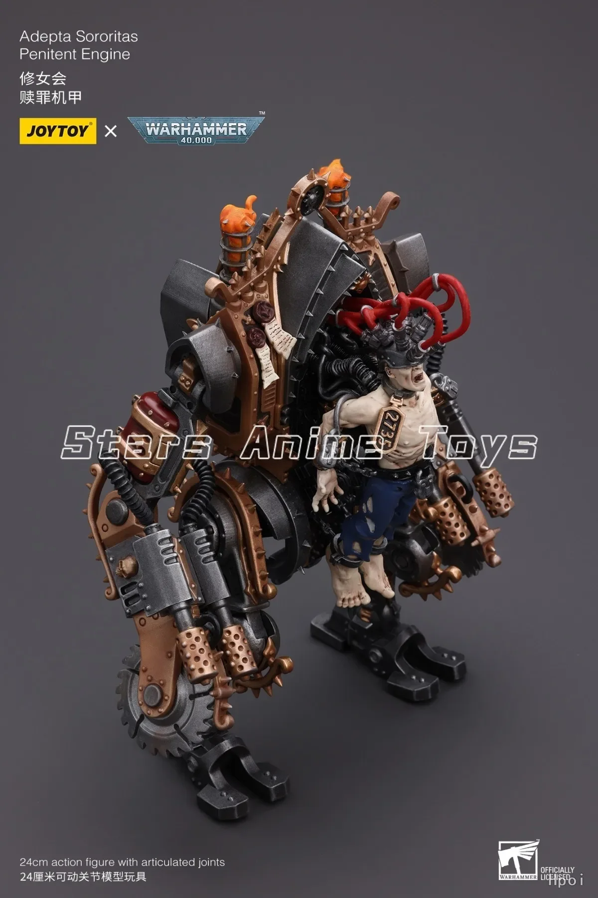 

In Stock Original JOYTOY 1/18 Action Fique Warhammer 40000 Adepta Sororitas Penitent Engine Model