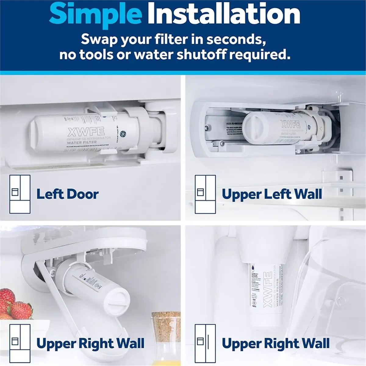 

HITL XWFE Refrigerator Water Filter, Certified to Reduce Lead, , and 50+ Other Impurities