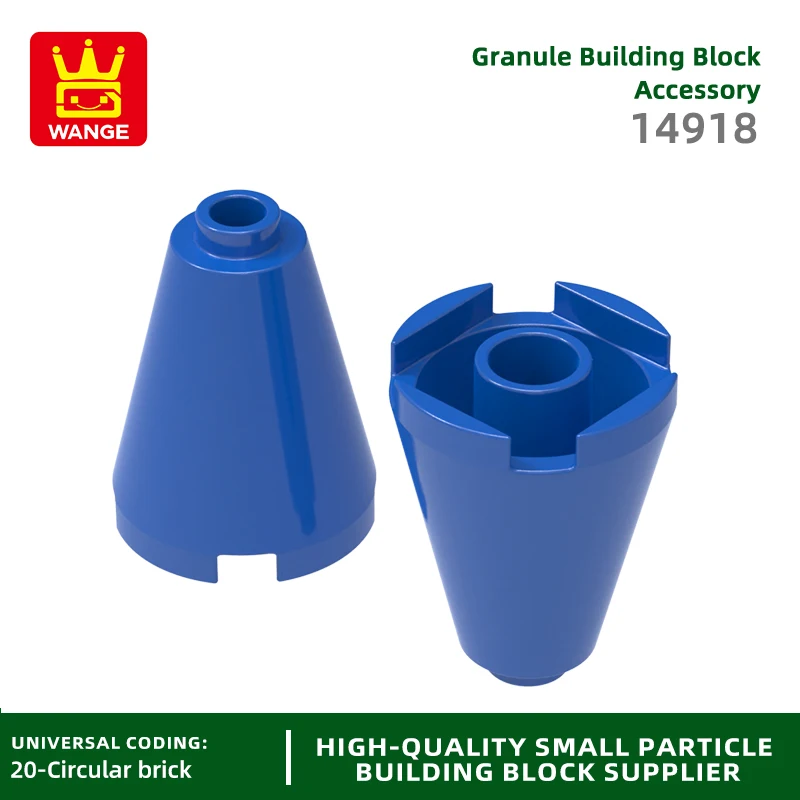 Wange 14918 100g/79Pcs กรวย 2x2 Building Blocks Moc ขีปนาวุธขนาดใหญ่ชิ้นส่วนใช้งานร่วมกับอิฐ DIY เด็กของขวัญประกอบกล่อง