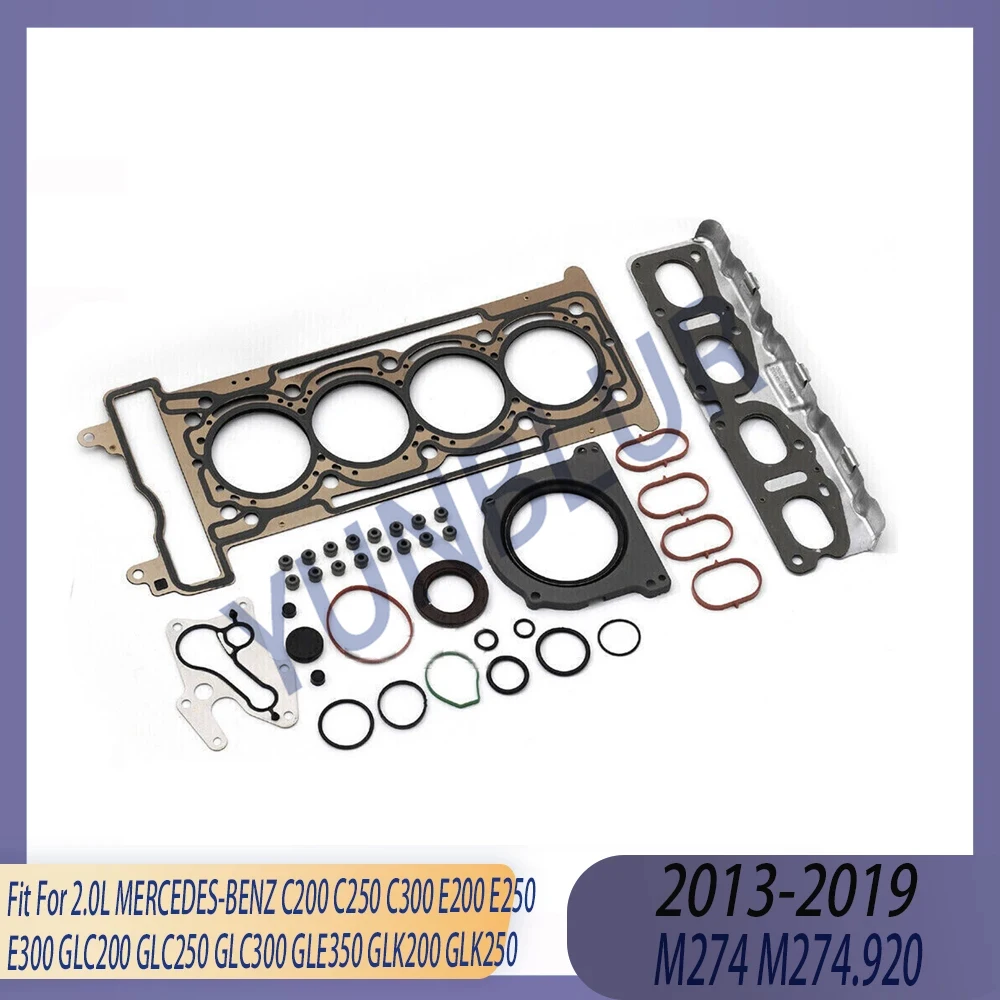 Engine Parts Cylinder Head Full Gasket Set Fit 2.0 L M274 M274.920 Petrol 13-19 For MERCEDES-BENZ C200 C250 C300 E200 E250 E300