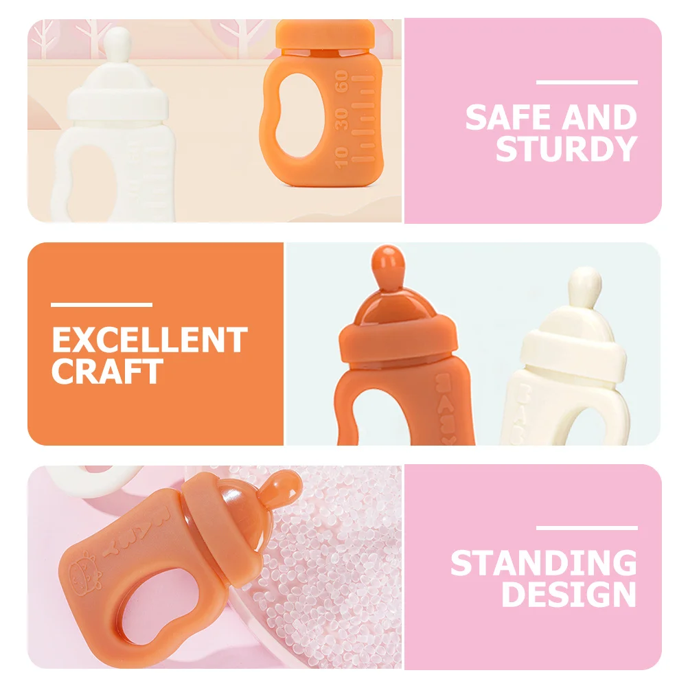 

2 шт. силиконовые детские прорезыватели для младенцев 0-12 месяцев, гладкие, удобные для захвата, успокаивающие жевательные игрушки, детские игрушки для прорезывания зубов