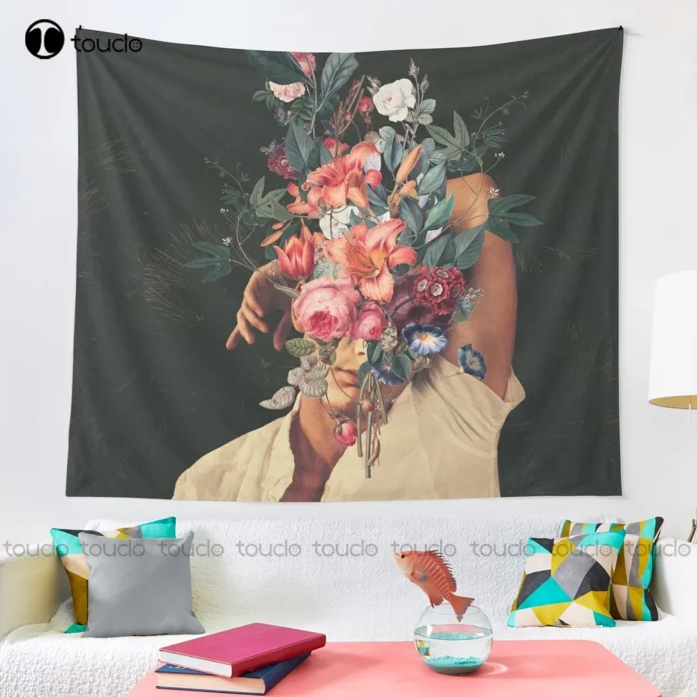 Roses Bloomed Every Time I Thought Of You Tapestry Tapestries Tapestry Blanket Tapestry Bedroom Bedspread Decoration Funny Wall