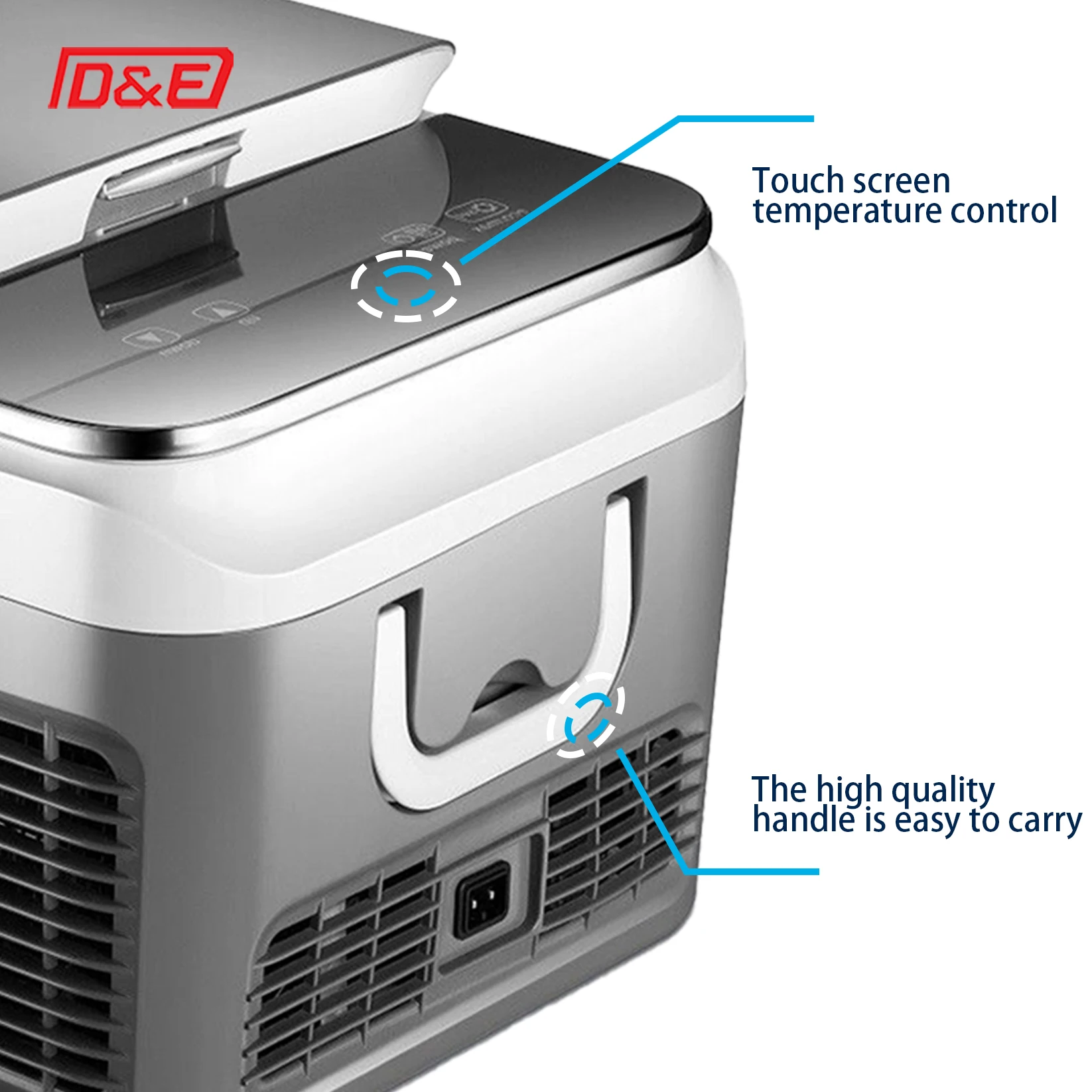 24L Portable Car Truck Refrigerator Fridge Freeze 12V 24V  Food Home Picnic Travel for Truck Caravan Camping