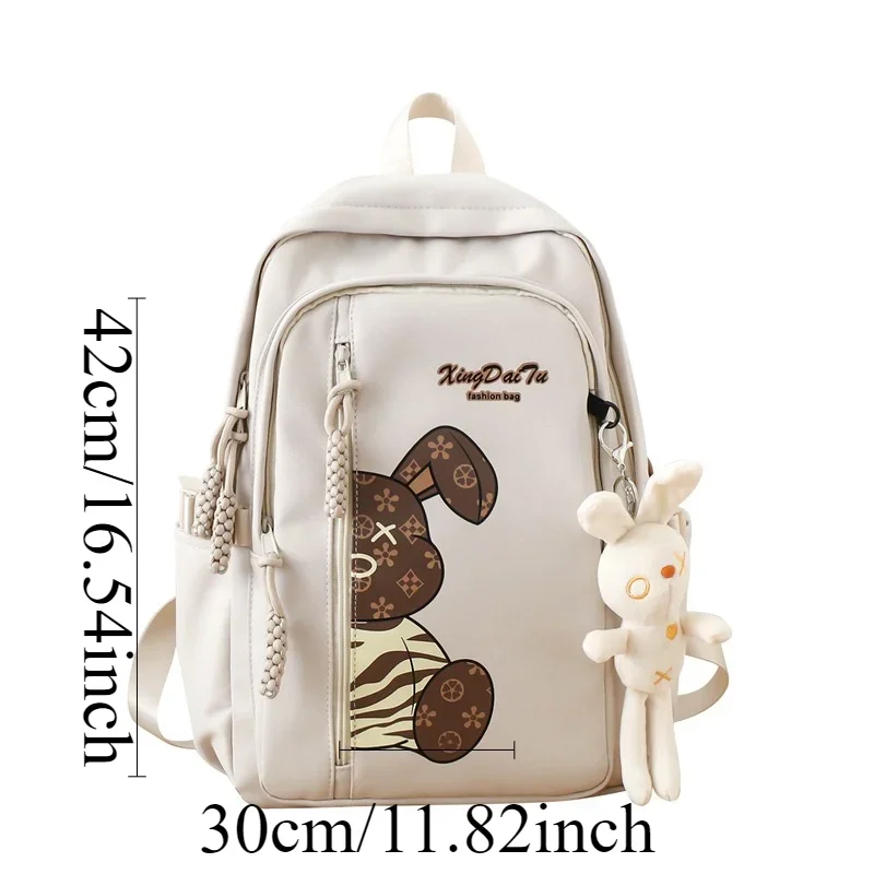 Leisure College Style Fashion Schoolbag Large Capacity Girl Korean Student Backpack Girl Cute Cartoon Light School Schoolbag New