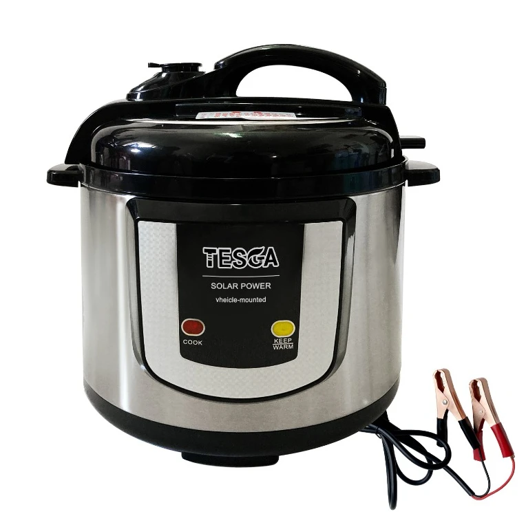 

Solar Powered Electric Pressure Cooker 12L/24V Dc Perfect for High Altitude Area Large Capacity 2.8L/5L