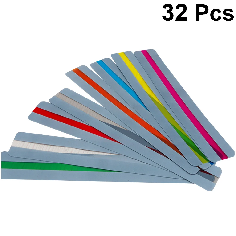 

32Pcs Elegant Transparent Bookmarks PVC Waterproof Design for Gifts Souvenirs Wedding Favors and Study Tools PVC Bookmark