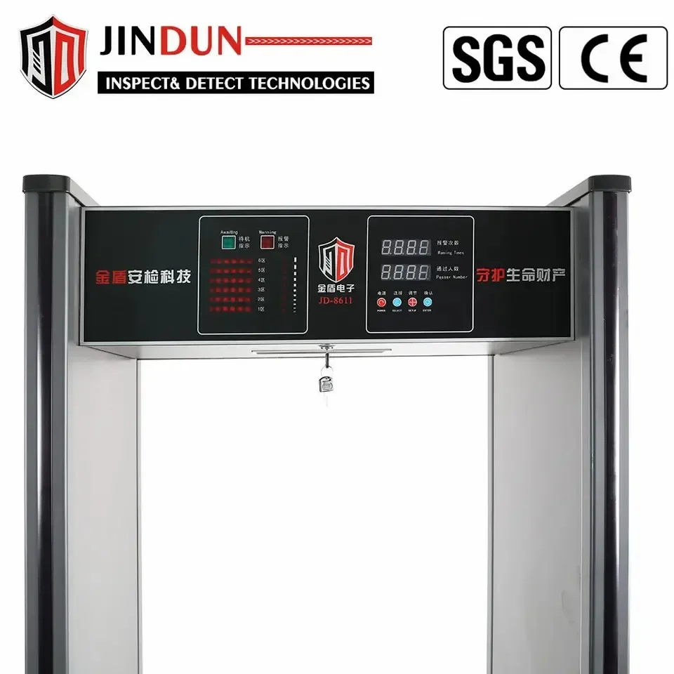 High Sensitivity Multi-Zone Screening Security Arch Through Metal Detector Door