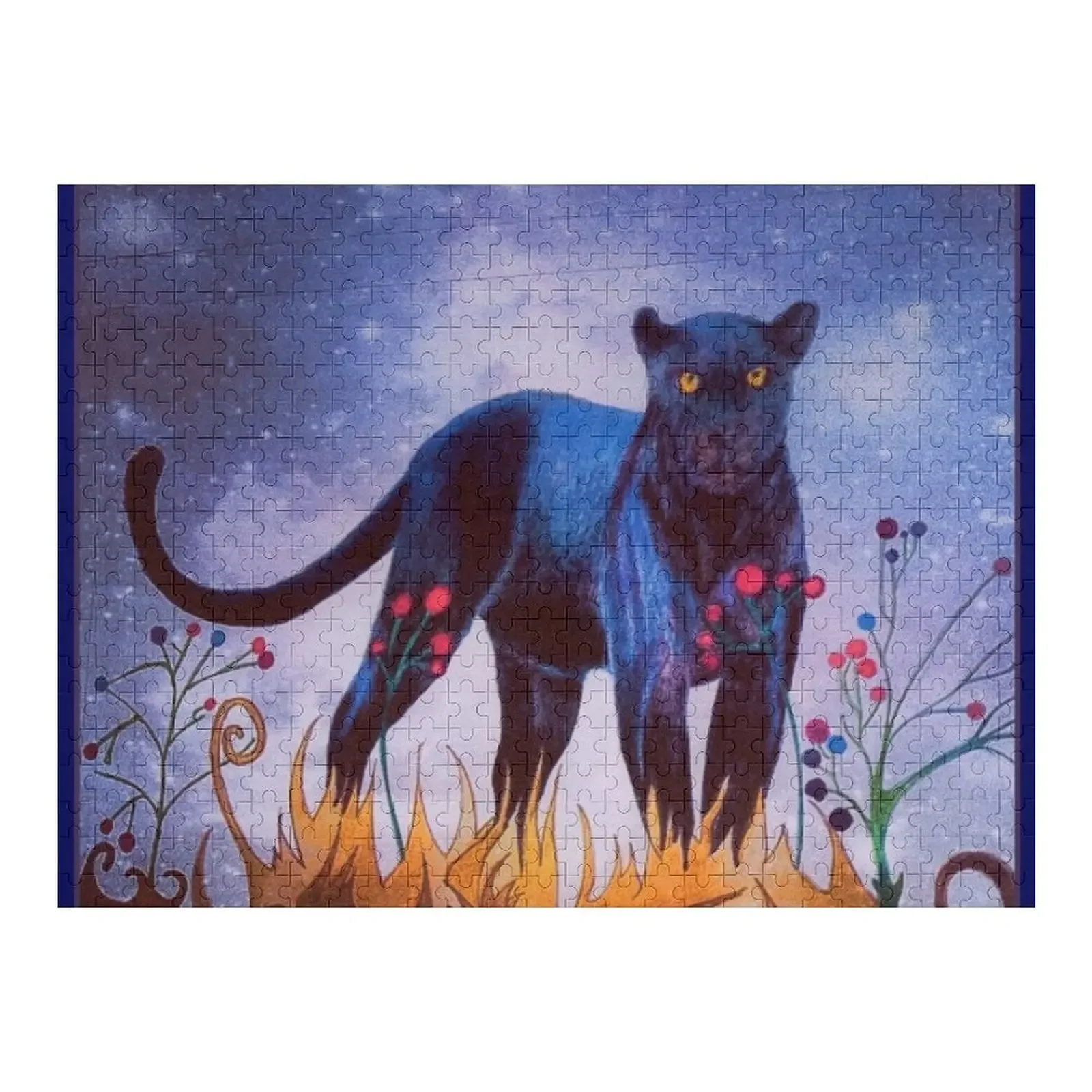 

Star Panther Jigsaw Puzzle Personalized Gifts Personalised Name Custom Puzzle