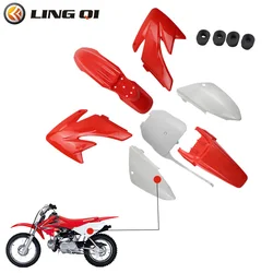 LINGQI Modified Plastic Fender Kit Body Work Fairing Kit Fit for CRF70 Dirt Pit Bike XR70 50 90 110 125 140 150cc