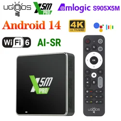 Gugoos-TVボックスx4q追加lpddr4,4GB,128GB,Android 11, winevine l1 amlogic s905x4,1000m bt,4k,Google Voice,2g,16g,32g x4qキューブプロ