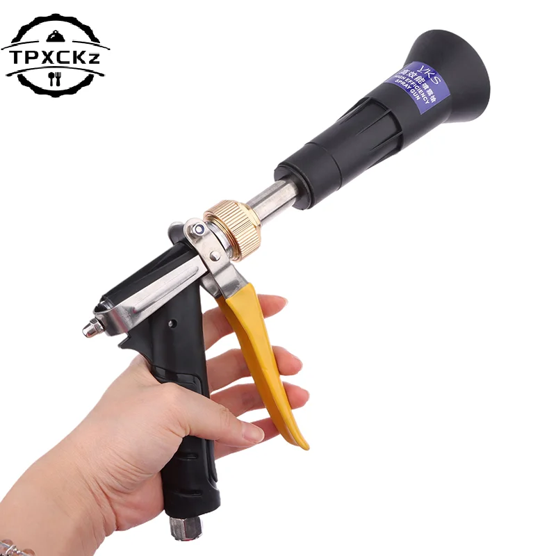 High-pressure Spray Gun Stainless Steel Garden Orchard Lawn Atomization Sprayer Head Large Water Volume Irrigation Sprinkler 1Pc