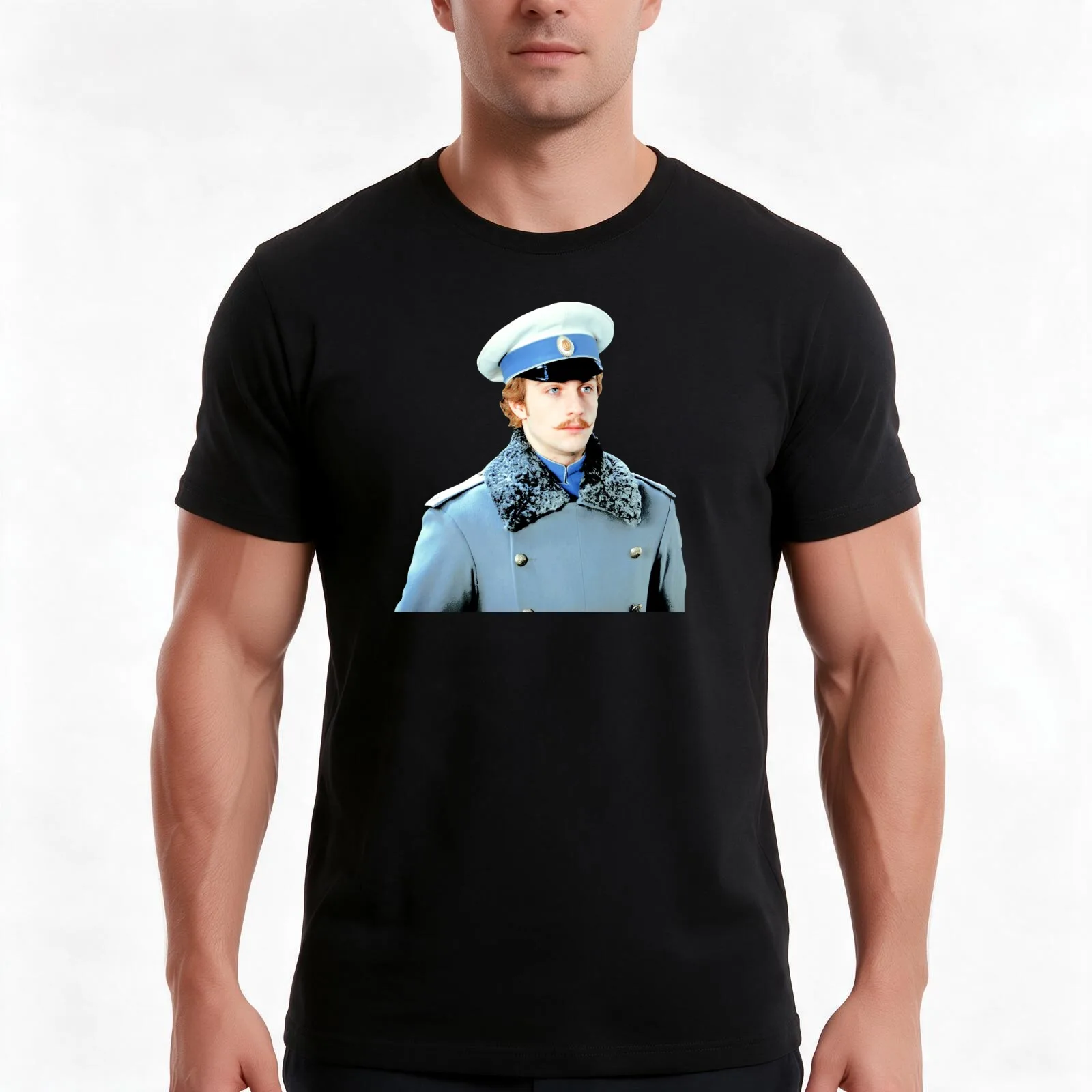 Count Vronsky Blue jacket T-Shirt Summer Casual Cotton Tee Oversized Streetwear Tops Vintage Graphic Print Unisex Men Women
