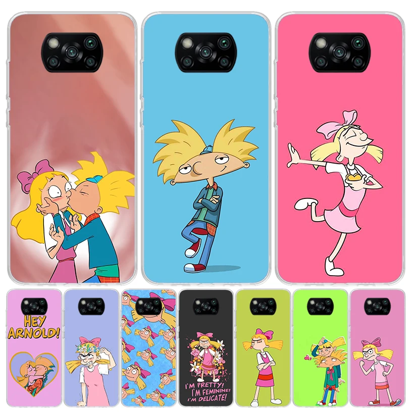 Cartoon Hey Arnold Fondos Case Phone Cover for Xiaomi Poco X3 Nfc X5 X6 X4 Gt F6 F5 Pro F4 F3 F2 M5S M5 M4 M3 5G Trend Fundas