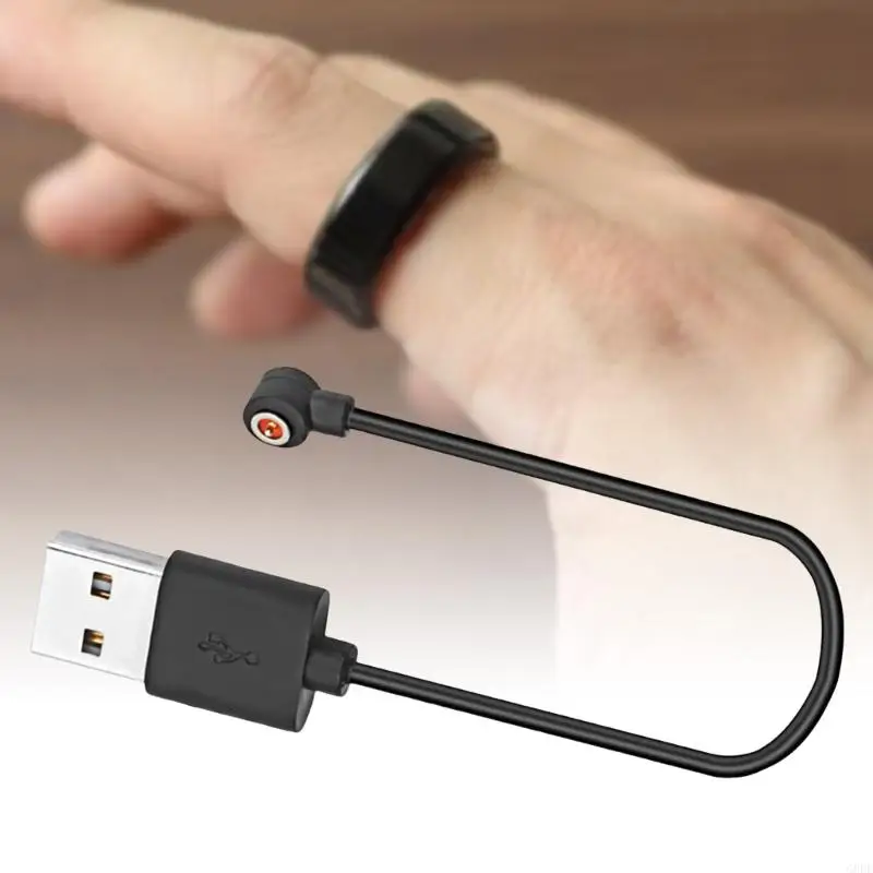 Cable carga USB PVC resistente G8DF, fácil usar, para anillos inteligentes, herramientas belleza