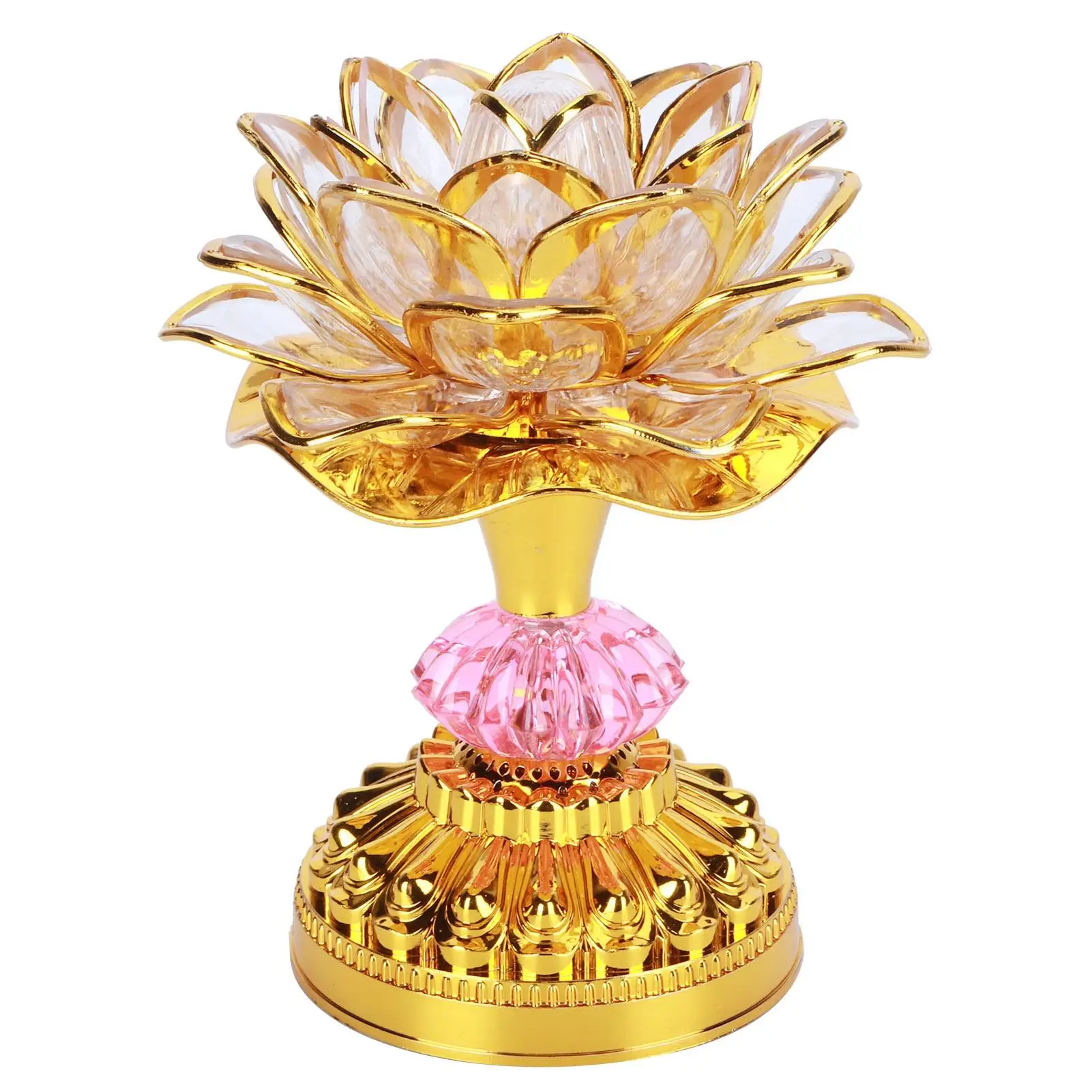 7-Color LED Buddha Lamp - Eco-Friendly Miniature Home Decor Light (US 100-240V) - Colorful Buddhist Appliance