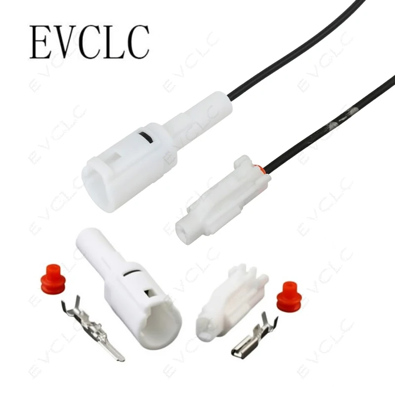 1 Set 1-Pin Car Wiring Harness Connector Waterproof Plug 6187-1171/6180-1181 for Automotive Air Conditioning Compressor Plug