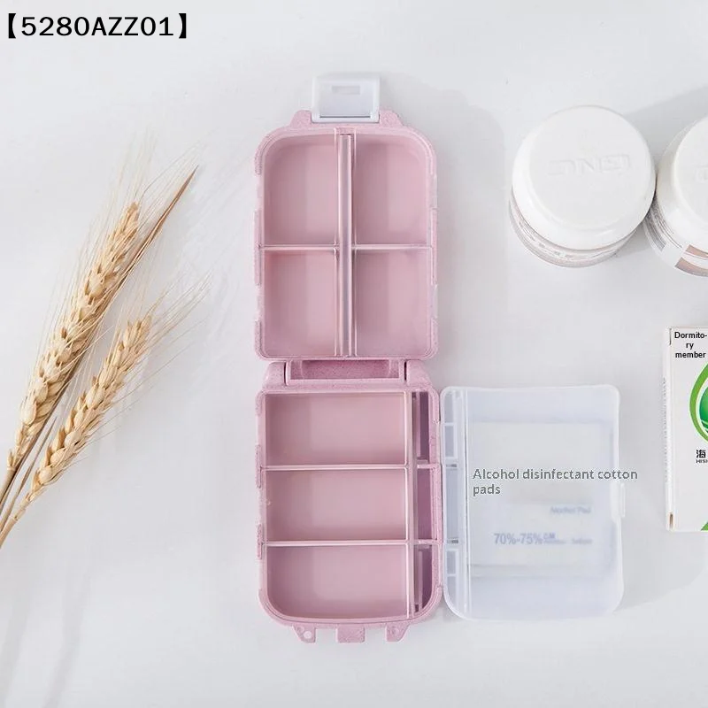 Three-layer Folding Portable Mini Medicine Storage Box Large Capacity Dispensing Organizer〔HMA58〕