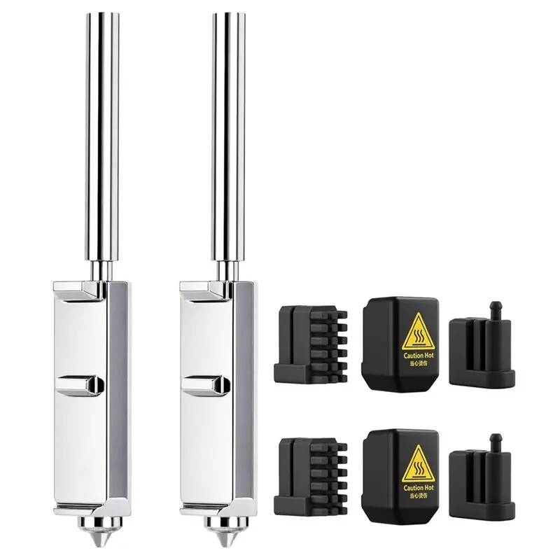 New Arrivals-2PCS 0.4Mm Quick-Swap Nozzle,High Speed Print Head Nozzle Kit W/Silicone Cover Nozzle Wiper For Anycubic Kobra S1 M