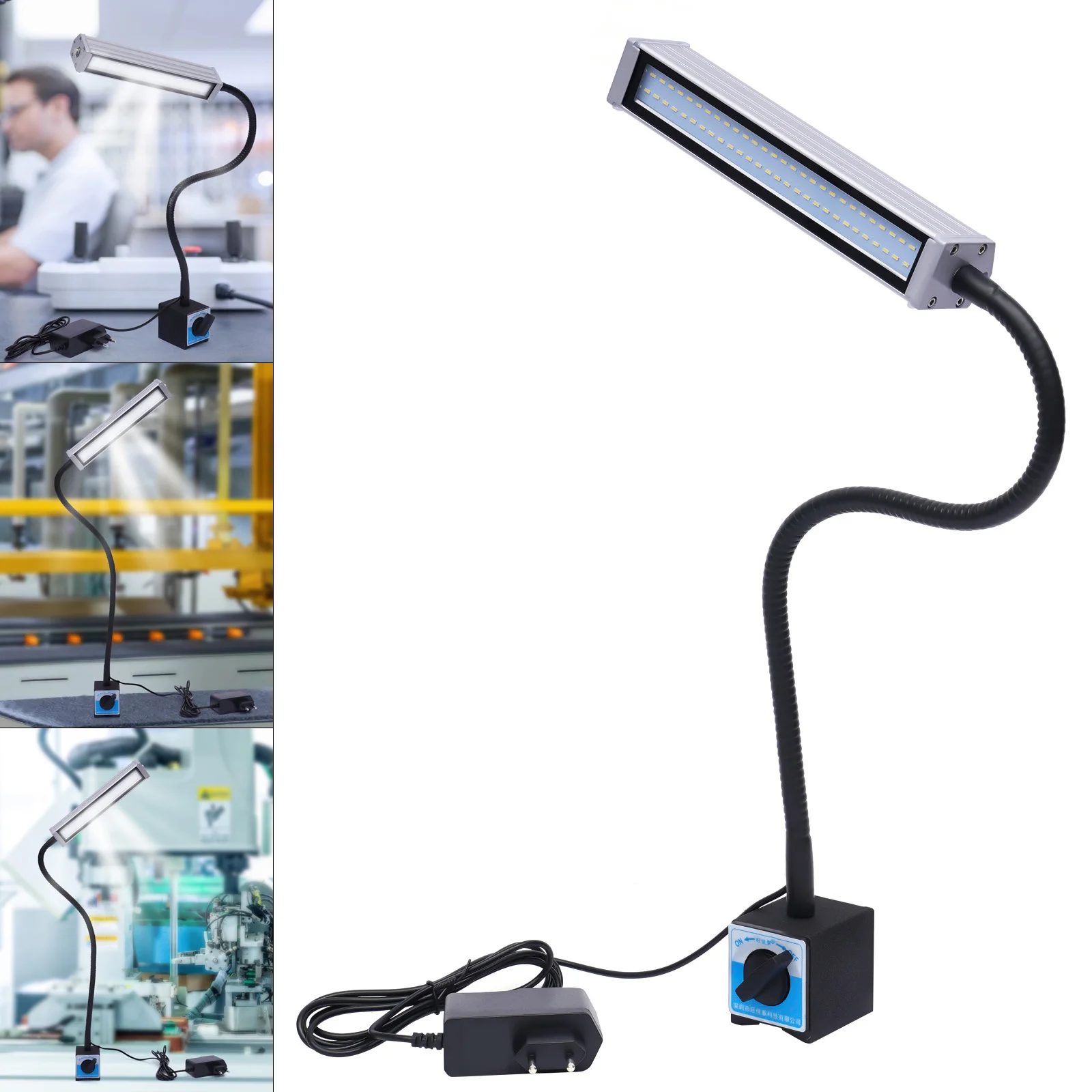 NONE ﻿ ﻿   60 LEDs IP67 Magnetlicht LED Arbeitslicht Schwanenhals Flexibles Schwanenhalslicht für industrielle Beleuchtung Werkzeugmaschinenleuchte