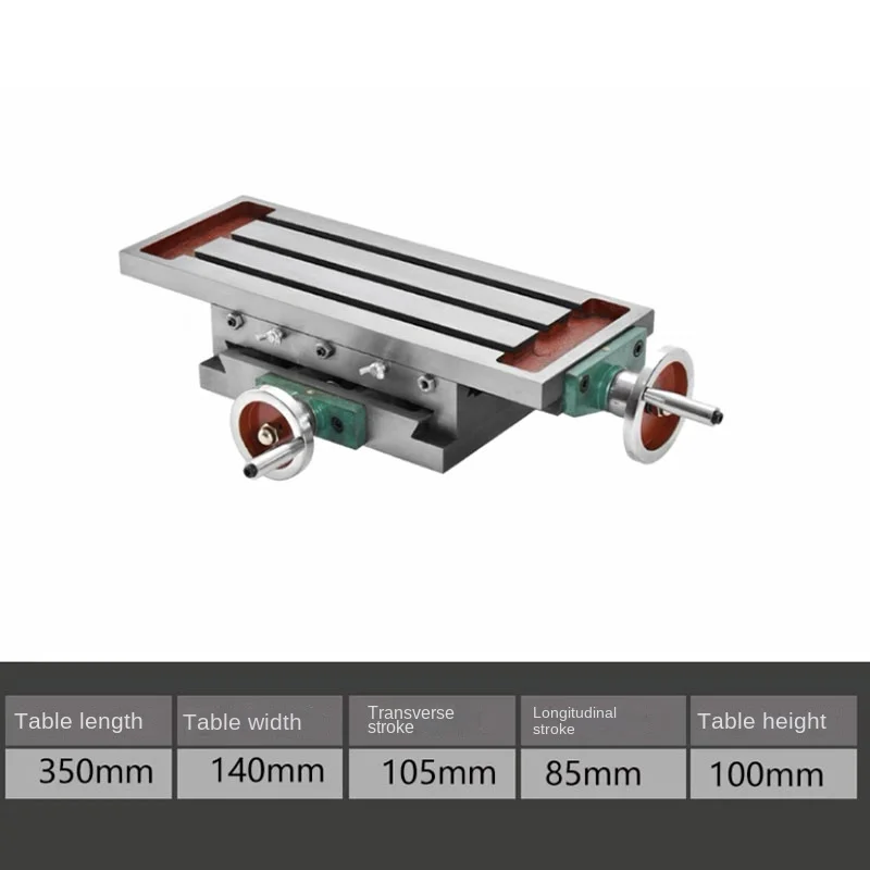 Imagem -02 - Fresadora Multifuncional Manual Mesa Transversal Mesa Deslizante Manual de Paletes Precisão 350*140 Saída de Fábrica