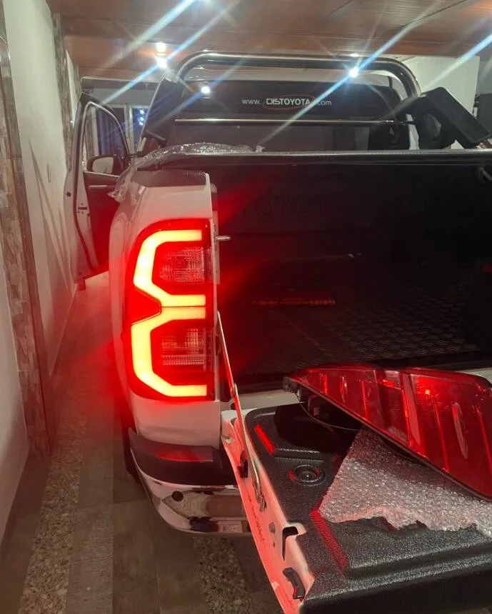 

Exterior Tail Lamps For Toyota Hilux Revo Rocco 2023 2021 2015-2019 Led Rear Lights Turn Signal Brake Reverse Day Light