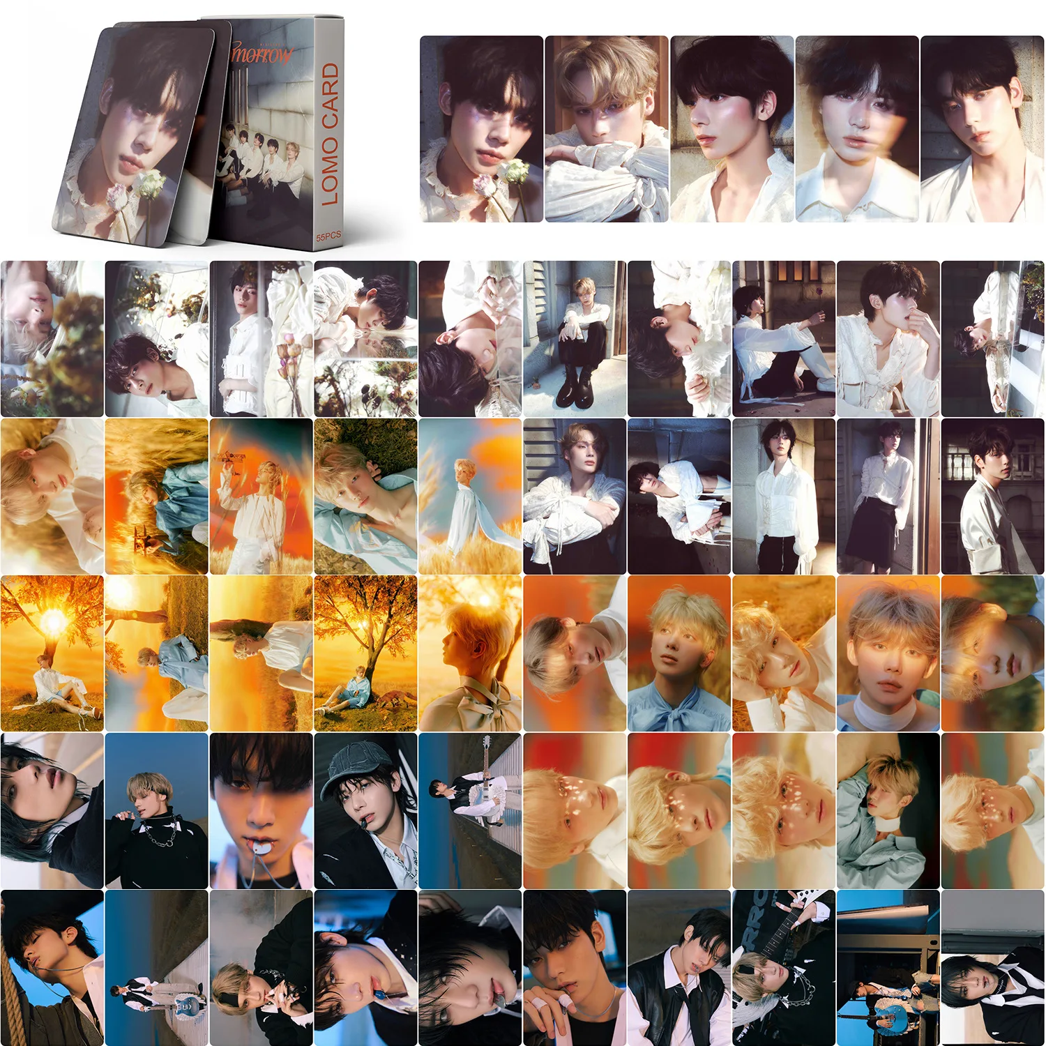 Imagem -02 - Impressão hd Photocards para Idol Boy Group Novo Álbum Amanhã Cartões Lomo Hueningkai Taehyun Beomgyu Soobin Yeonjun Fãs Presente 55 Pcs por Conjunto