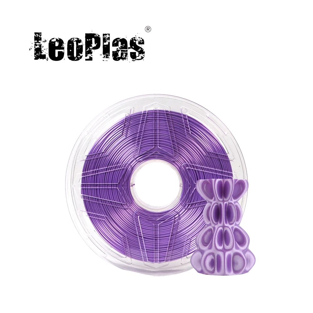

LeoPlas Purple Ultra Silk PLA Filament 1.75mm 1kg For FDM 3D Printer Pen Consumables Printing Supplies Plastic Material