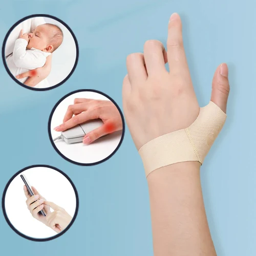 Imagen 1 del producto Protección del pulgar, tenosinovitis, artritis, esguince, alivio del dolor, cubierta del pulgar, ratón, mano, elástico, transpirable, suave, agradable para la piel