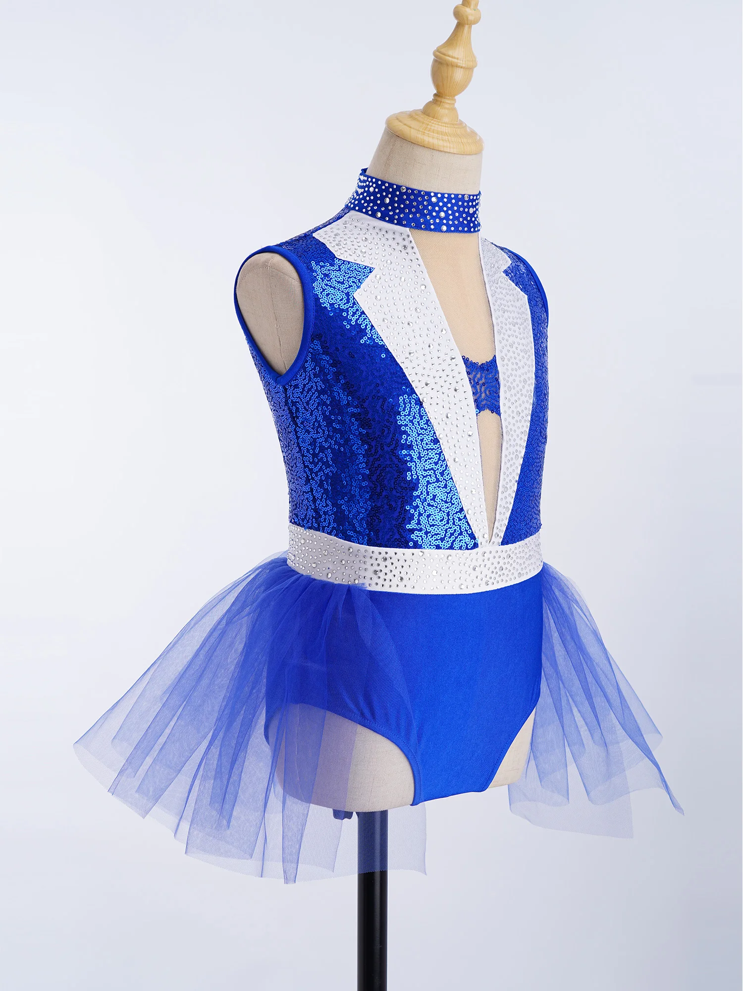 

Детское балетное платье для девочек, гимнастический купальник со стразами, юбка-пачка, костюм для выступлений в стиле латино-джаз и бальных танцев, танцевальная одежда