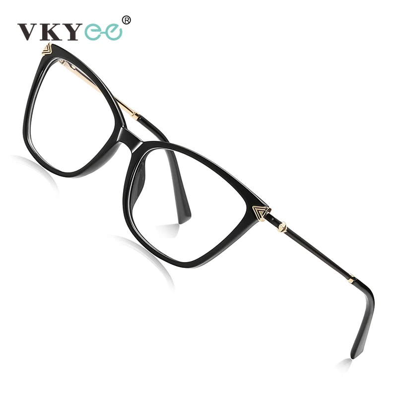VKYEE Personalized Fashion New Cat Eye Design Women's Anti-Blue Light Reading Glasses Customizable Prescription Photochromic