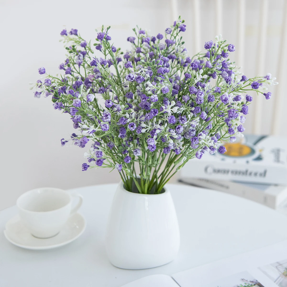 Artificial Flower Plant Gypsophila Wedding Bride Bouquet Home Room Office Party Table Bonsai Garden Wall Diy Gifts Decor Ornamen - view 4