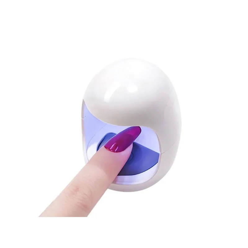 Lámpara de curado de gel UV de cáscara de huevo USB portátil, secado rápido para uñas de gel, diseño compacto y lindo