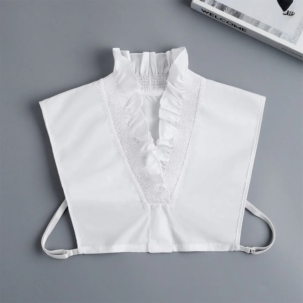 

Beautiful Petal Fake Collar Solid Color Cotton False Collar Detachable Lapel Clothes Accessories Girl Apparel Accessories