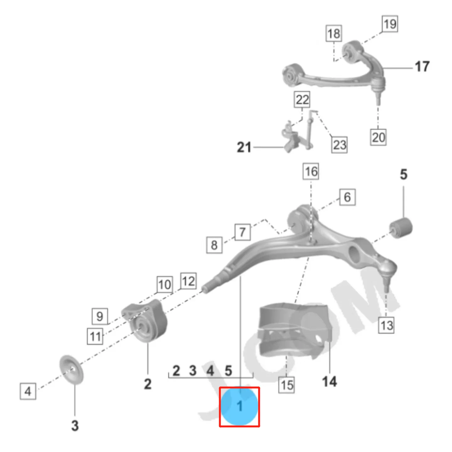 SENP Car Parts Control Arm Front Lower Left Auto Spare Parts 971407151H Control Arm For Porsche Panamera