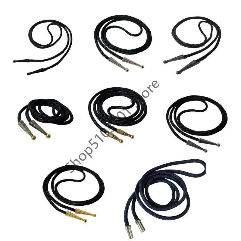 X6he Bolo Tie Craft Component Nylon Seil mit Anhänger für kreative Schmucknutzung