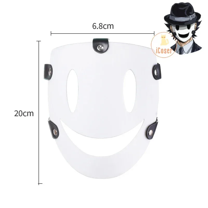 할로윈 하이 라이즈 인베이션 코스프레 화이트 마스크 블랙 햇 텐쿠우 신판 엔젤즈 스마일 사무라이 코스튬 호러 Pr NTs;2,k'5,t;8.