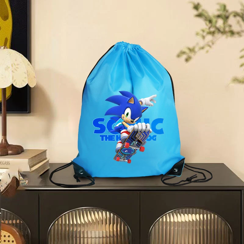 Mochila Leve e Portátil com Cordão Soniced para Ciclismo e Escalada, Bolsa de Armazenamento para Roupas e Calçados de Academia, Presentes