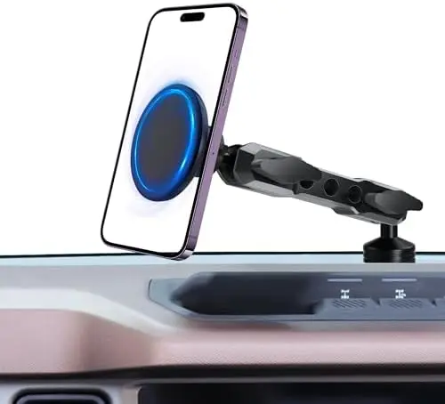 

Magnetic Phone Mount for Bronco 2021-2025, MagSafe Holder for iPhone 17-12, 2/4 Door (Not for Sport)