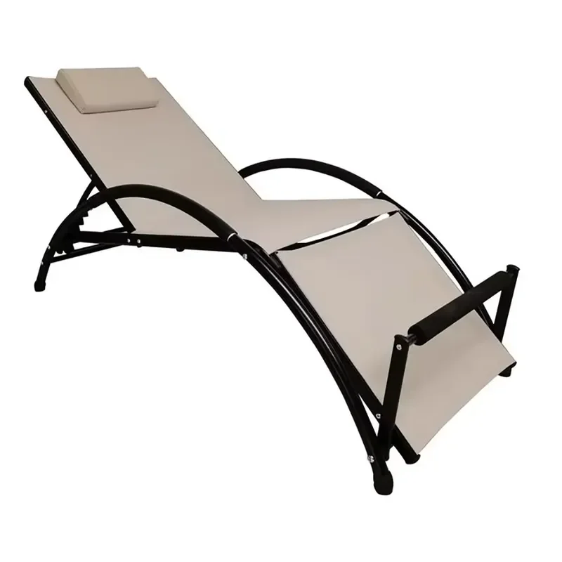 Zero Gravity Beach Chair Foldable Aluminum Sun Lounger for Outdoor Patio Courtyard Hotel Living Room Relaxation Furniture