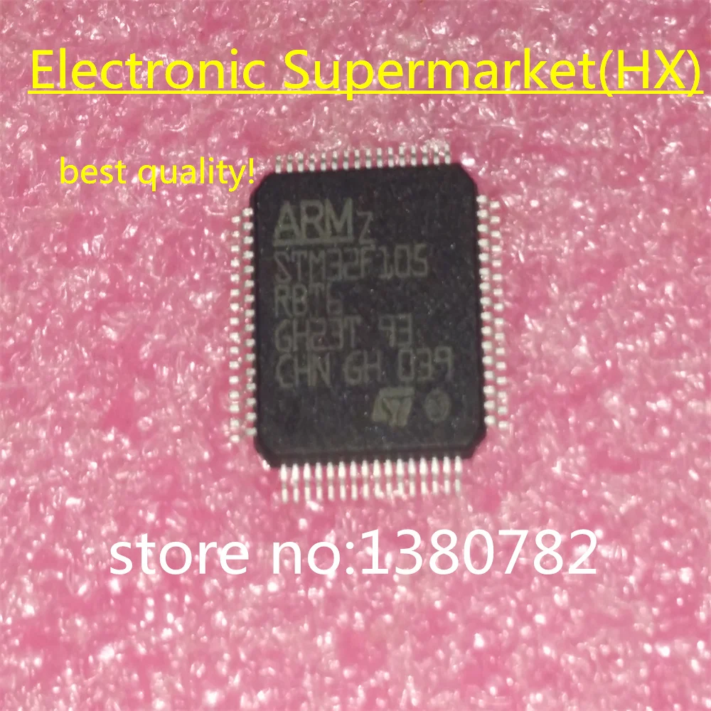 Free Shipping 10pcs-50pcs STM32F105RBT6 STM32F105 QFP-64 New original  IC In stock!