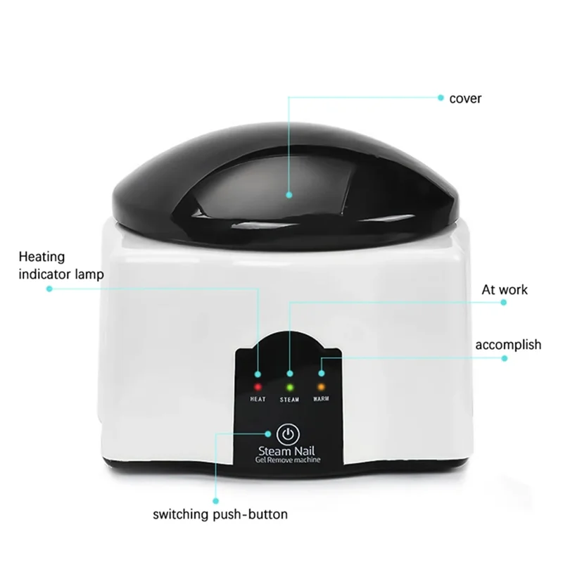 -A14E 36W Steam Gel Nail Polish Remover Electric Nail Polish Remover Nail Polish Remover Suitable For Nail Salons EU Plug