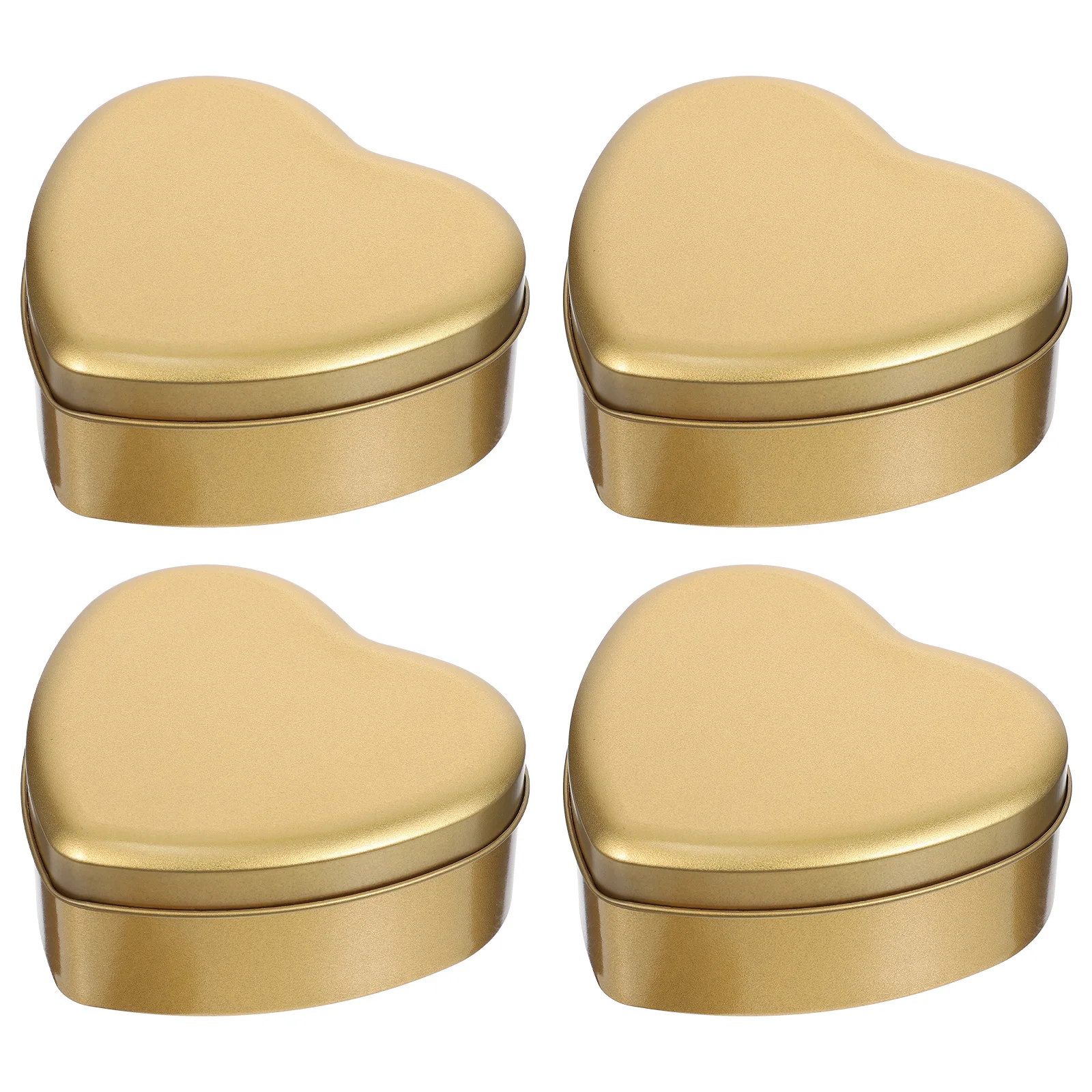 

4Pcs Heart-Shaped Candy Storage Boxes Durable Portable Gift Packaging Cookie Chocolate Container Candy Packing Box