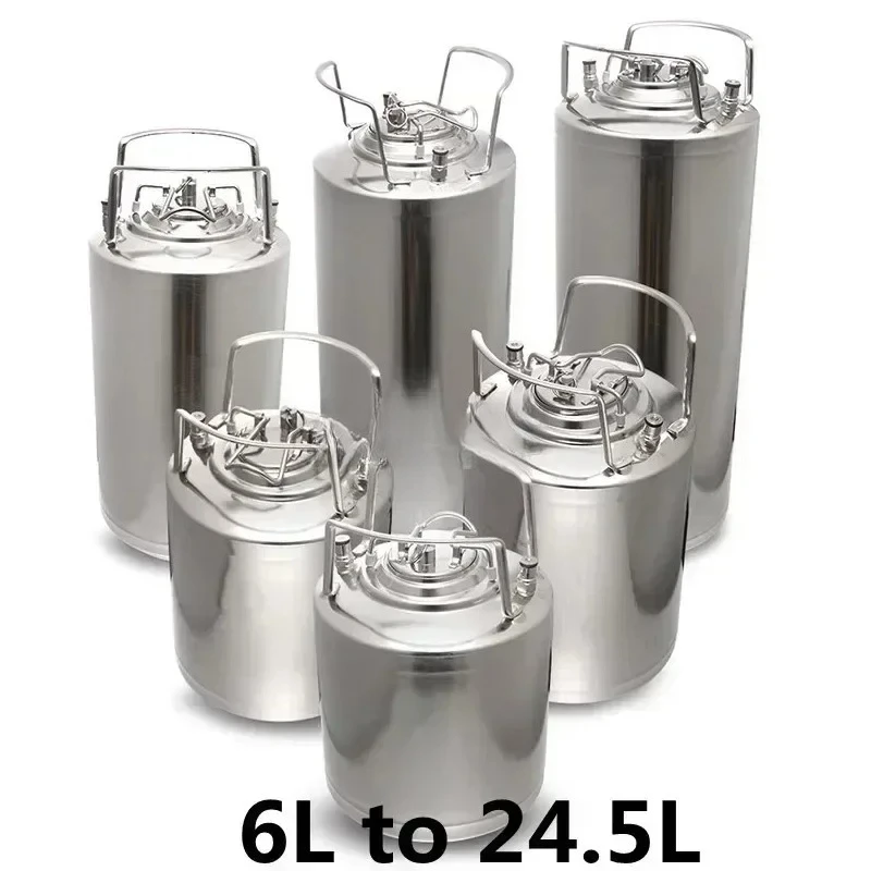 304 Stainless Steel Keg Ball Pressurized Growler Home Brew Beer Dispenser Nitrogen Coffee Pot Craft Beer Barrel