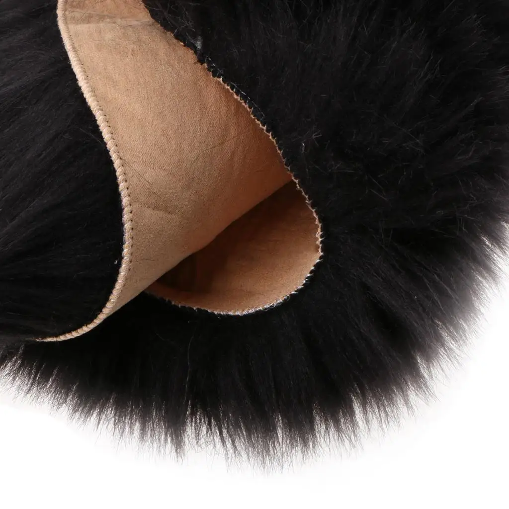 fityle Fashion Area Rug Soft Sheepskin Skin Faux Fur Fake Rug Mat Small Rugs Living Bedroom Window Bedside Home Decor
